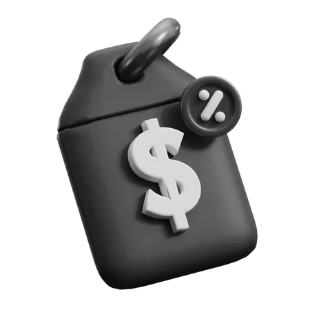 Discount Price Tag  3D Icon