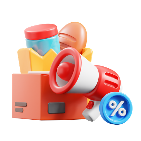 Discount Promotion  3D Icon