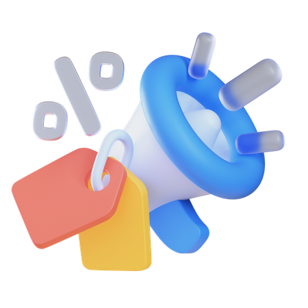 Discount Promotion  3D Icon
