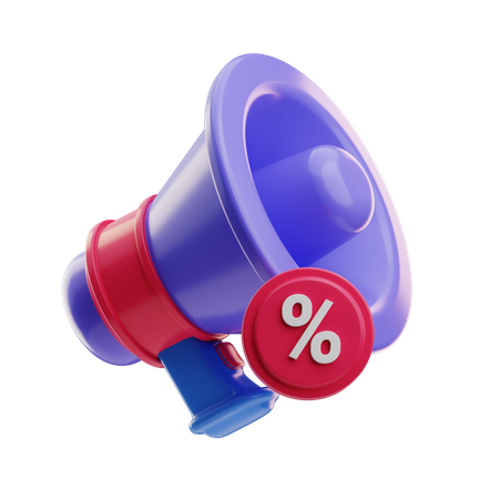 Discount Promotion  3D Icon