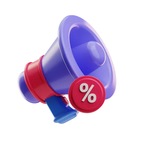 Discount Promotion  3D Icon