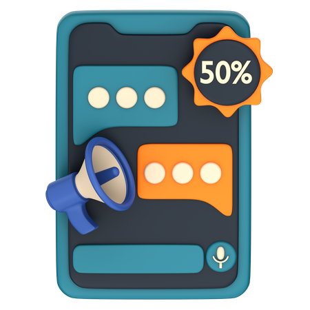 Discount Promotion  3D Icon