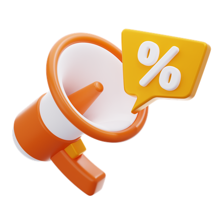 Discount Promotion  3D Icon