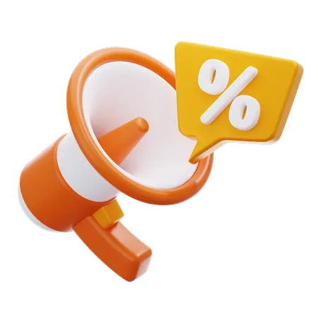 Discount Promotion  3D Icon