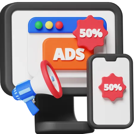 Discount Promotion  3D Icon