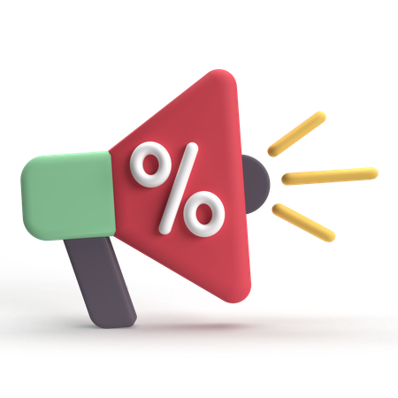 Discount Promotion  3D Icon