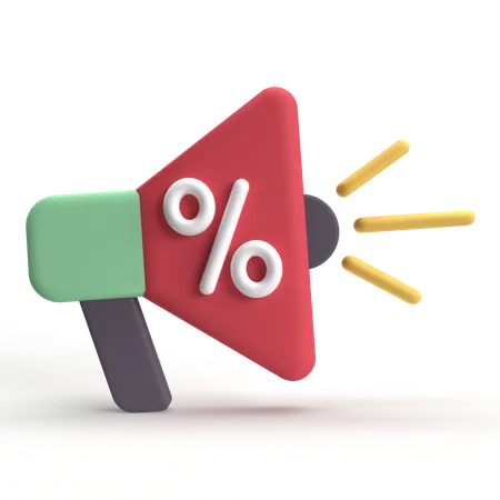 Discount Promotion  3D Icon