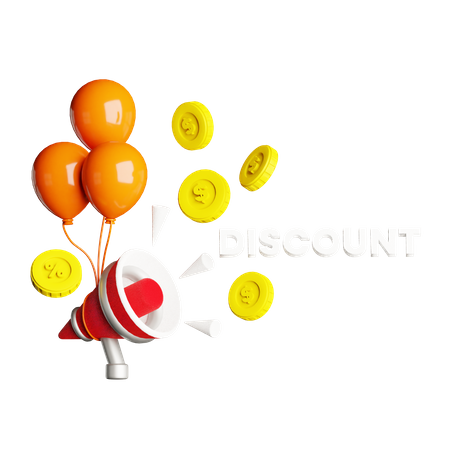 Discount Promotion  3D Icon