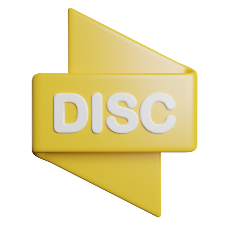 Discount Promotion Label  3D Icon