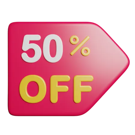 Discount Promotion Label  3D Icon