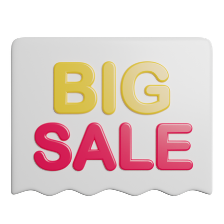 Discount Promotion Label  3D Icon