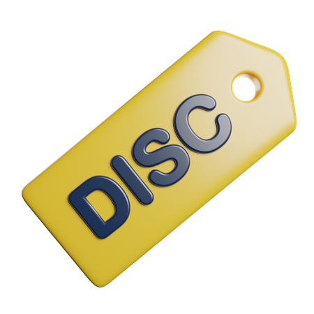 Discount Promotion Label  3D Icon