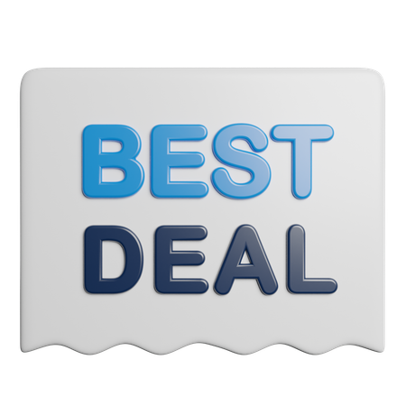 Discount Promotion Label  3D Icon