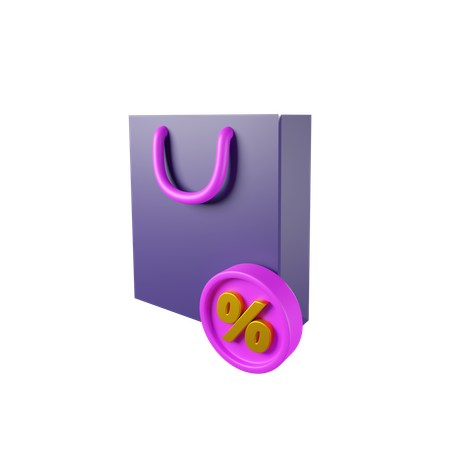 Sac en Soldes  3D Icon