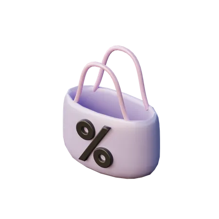 Sac en Soldes  3D Illustration