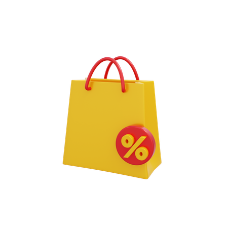 Sac en Soldes  3D Icon