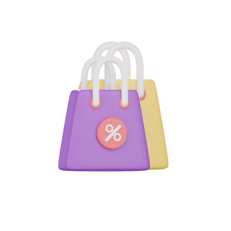 Sac en Soldes  3D Icon