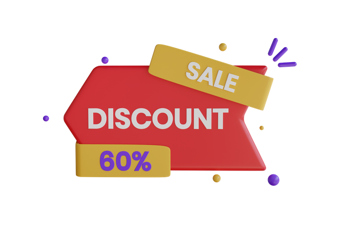 Discount Sale  3D Icon