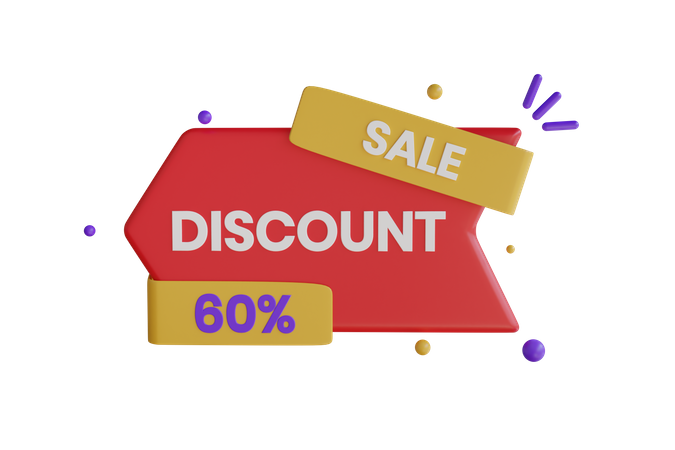 Discount Sale 3D Icon