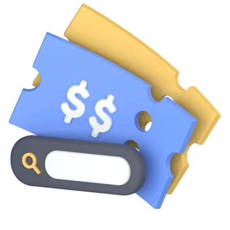 Discount search  3D Icon