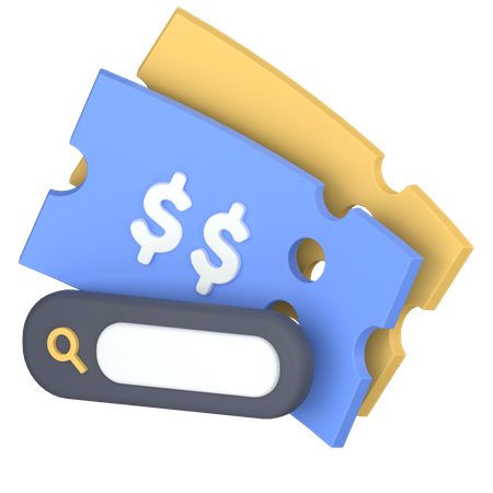 Discount search  3D Icon