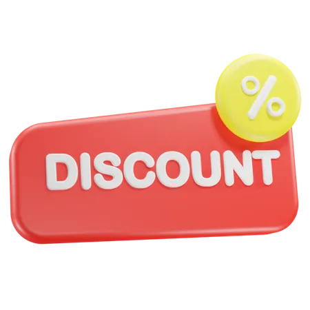 Discount Shape  3D Icon