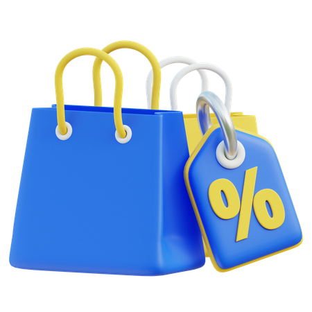 Discount shopping  3D Icon