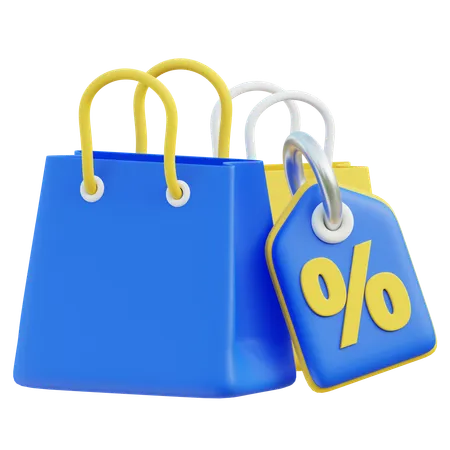 Discount shopping  3D Icon