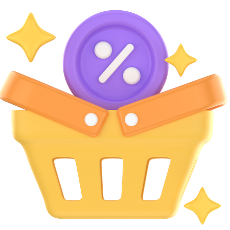 Discount shopping  3D Icon