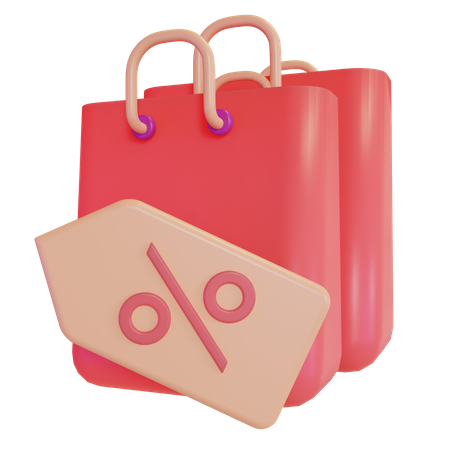 Discount Shopping  3D Icon