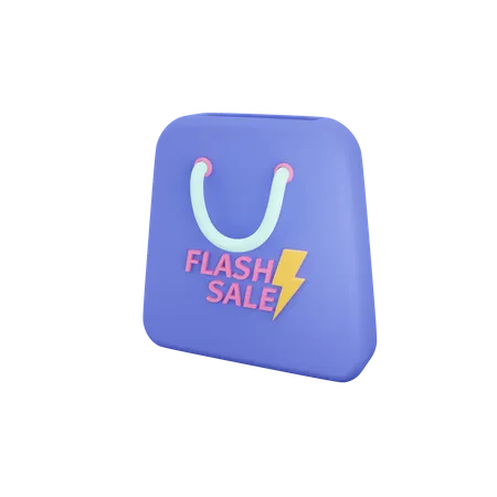 3 D Illustration Of Flash Sale Tag 3D Illustration