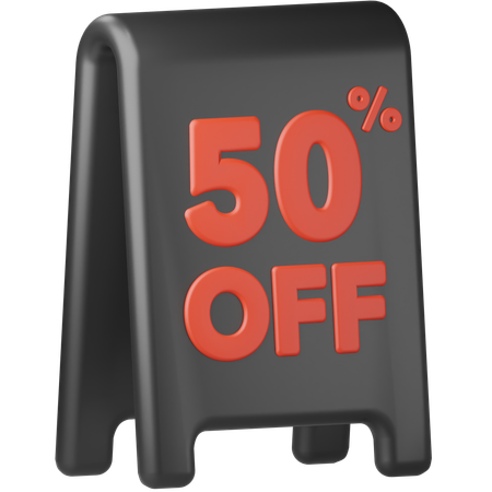 Discount Sign  3D Icon