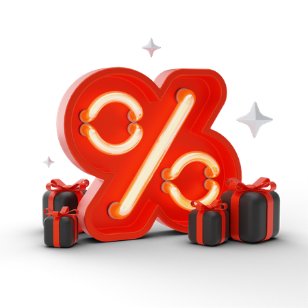 Discount Sign  3D Icon