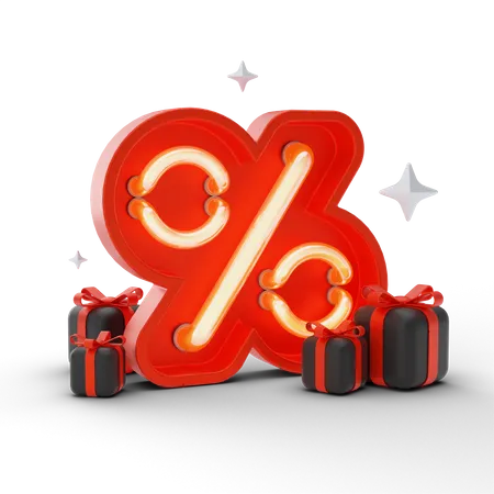 Discount Sign  3D Icon