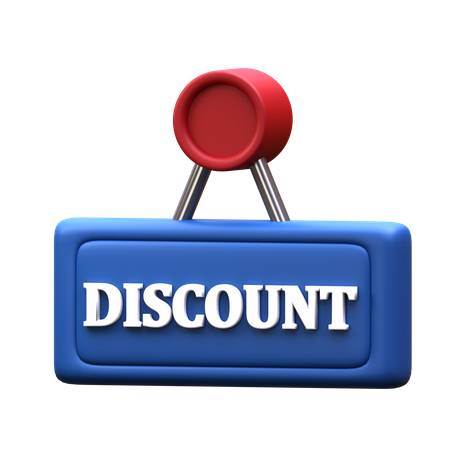 Discount Sign  3D Icon