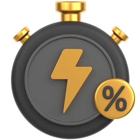 Discount Speed  3D Icon