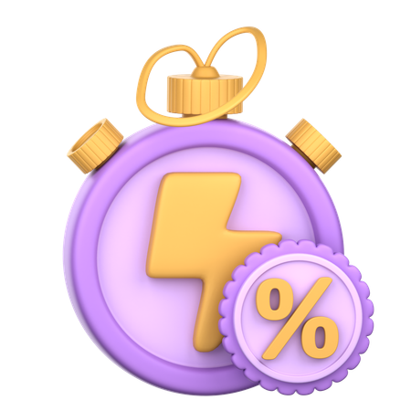 Discount Speed  3D Icon