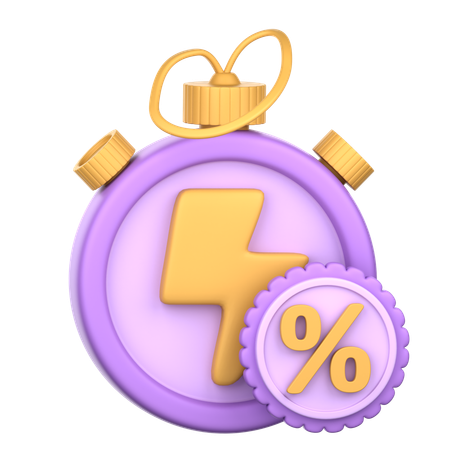 Discount Speed  3D Icon