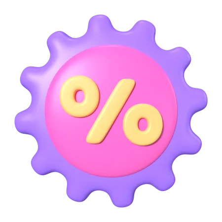 Discount Star  3D Icon