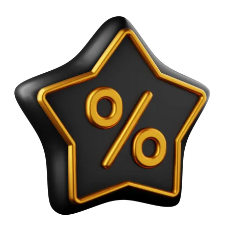 Discount Star  3D Icon