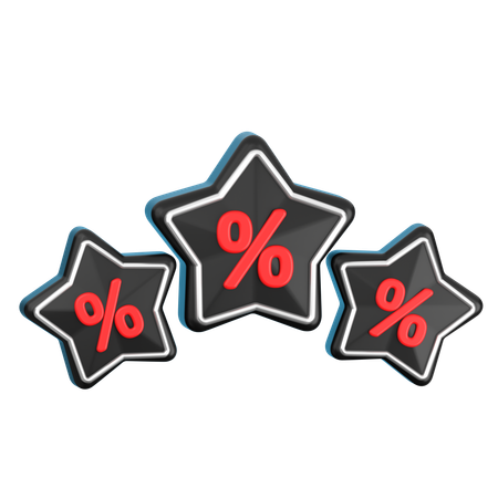 Discount Star  3D Icon