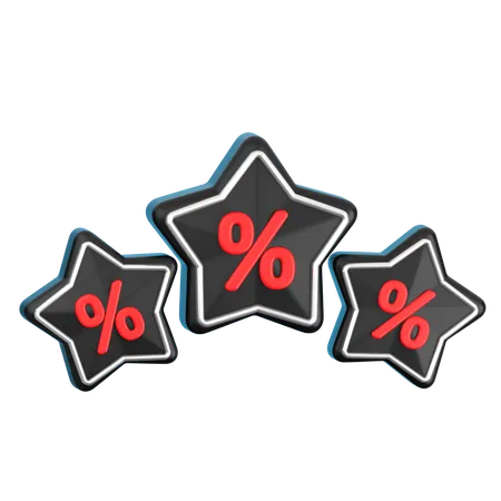 Discount Star  3D Icon