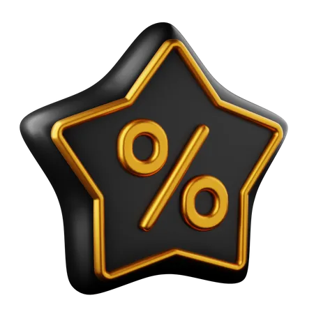 Discount Star 3D Icon