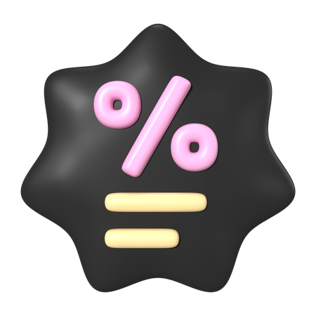 Discount Star  3D Icon