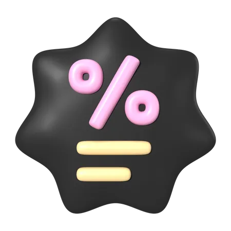 Discount Star  3D Icon