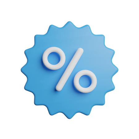 Discount Sticker  3D Icon