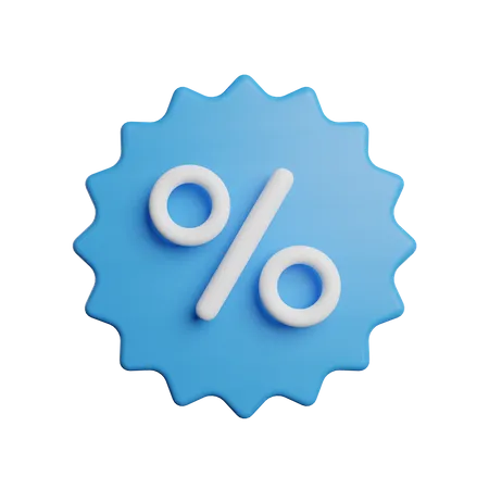 Discount Sticker  3D Icon