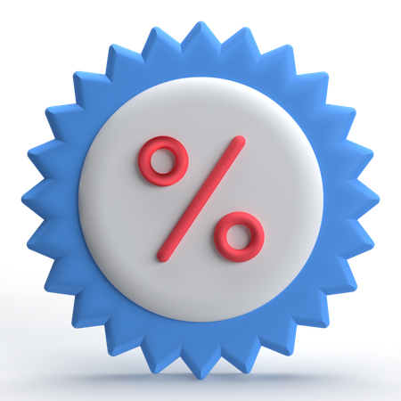 Discount Sticker  3D Icon