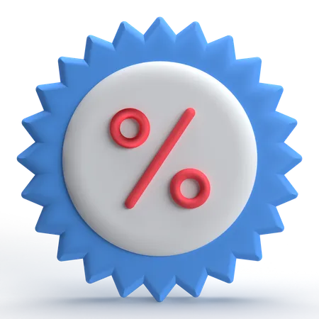 Discount Sticker  3D Icon