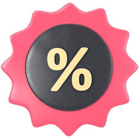 Discount Sticker  3D Icon